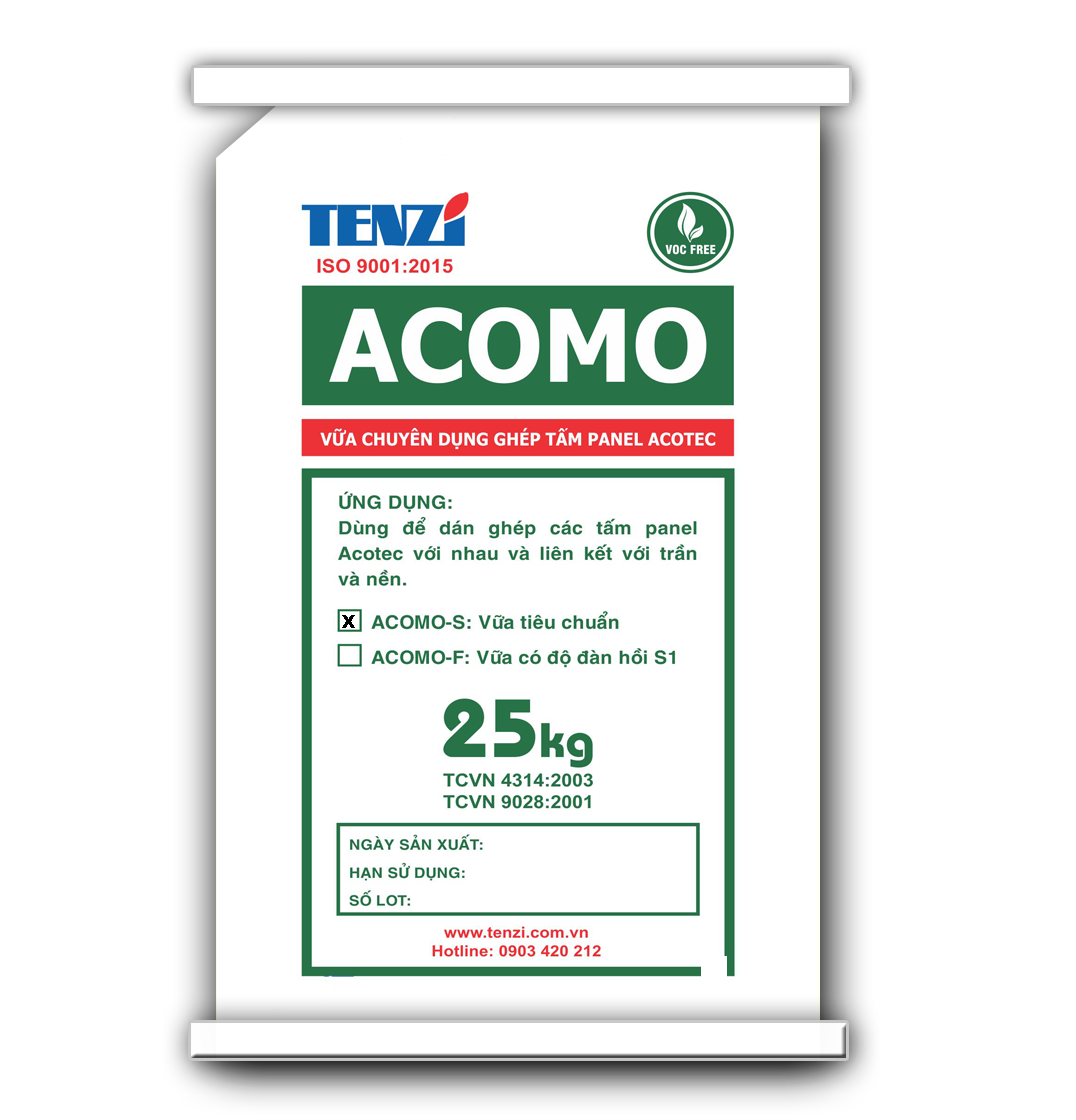 Vữa Sửa Chữa Chuyên Dụng Ghép Tấm Panel Acotec Acomo 