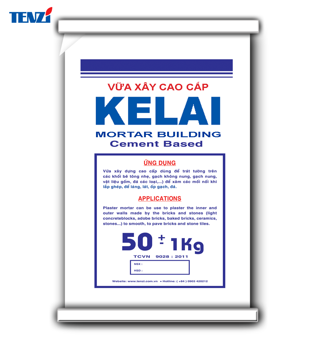Vữa khô trộn sẵn KELAI-B là loại vữa khuyên dùng cho gạch bê tông nhẹ